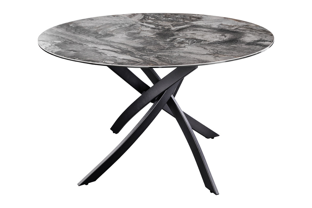 Esstisch Alpen 120cm Taupe Keramik Rund