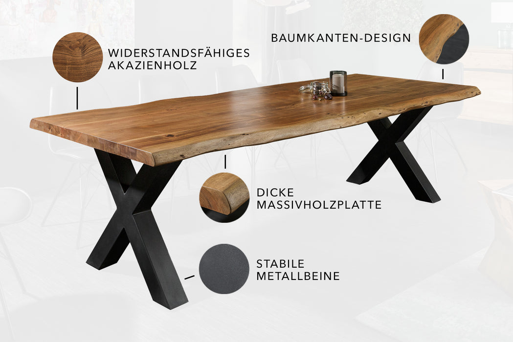 Esstisch Engelberg X Akazie 60mm Honey