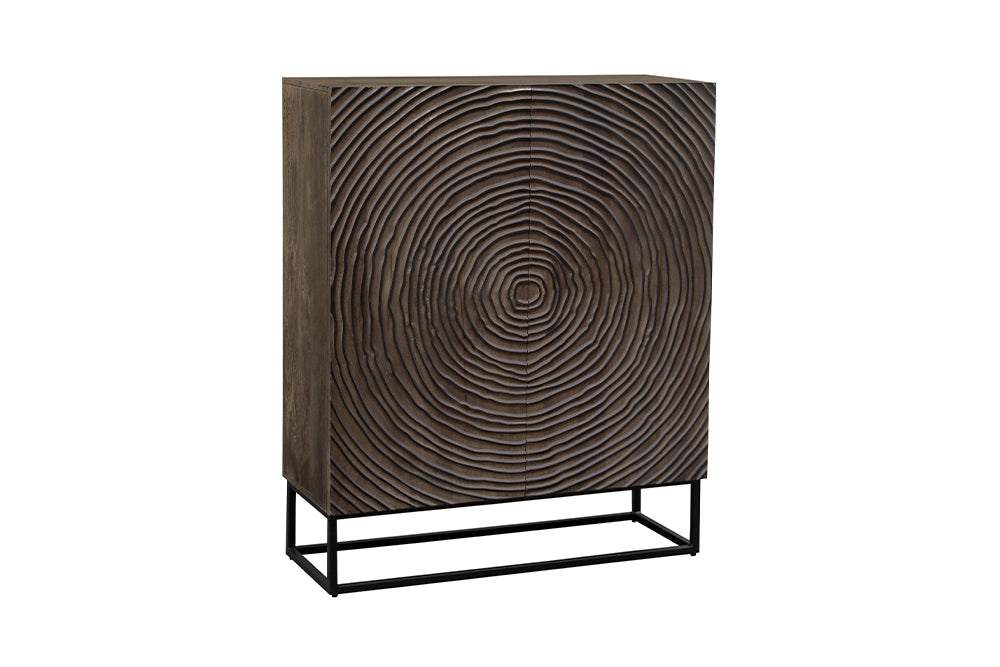 Highboard Kapillar 120cm schwarz braun