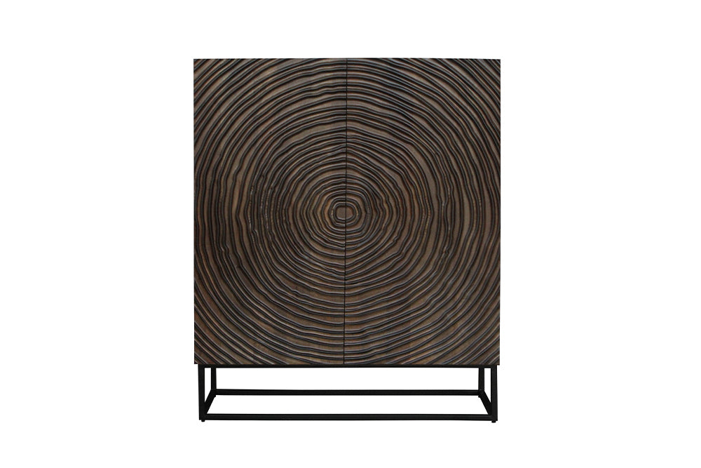 Highboard Kapillar 120cm schwarz braun