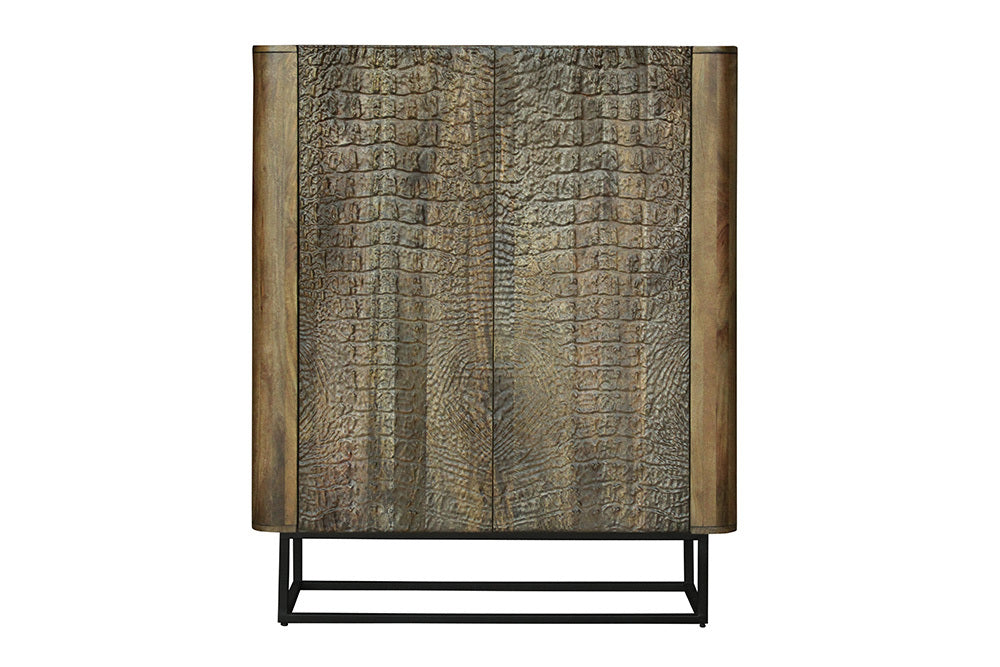 Highboard Aligator 120cm Mango braun