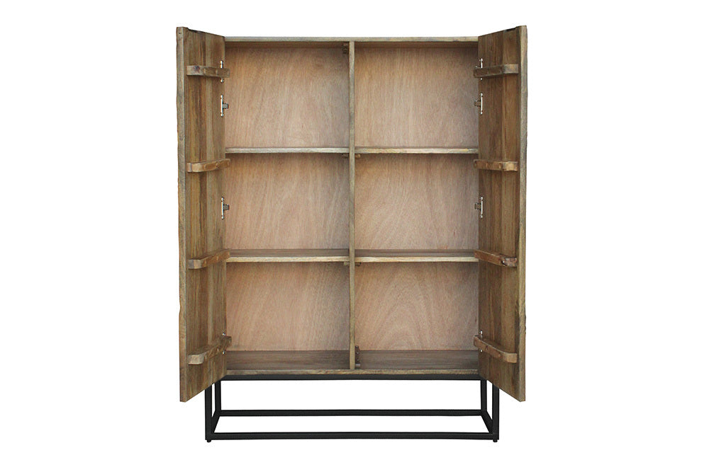 Highboard Aligator 120cm Mango braun