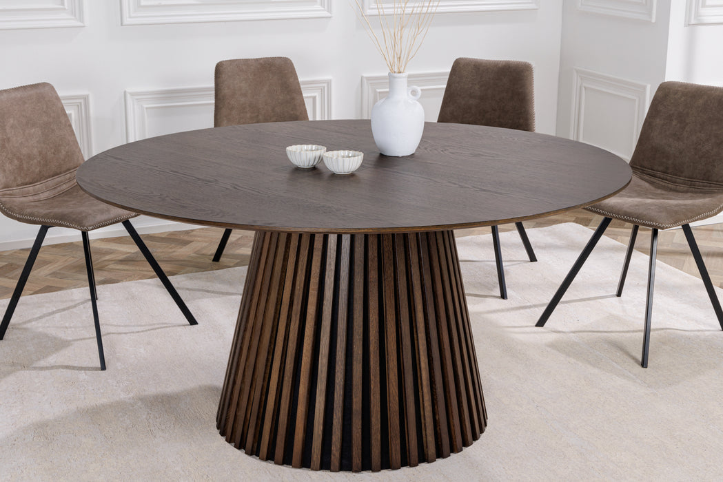 Esstisch Elysium Wood Eiche Dunkel Rund