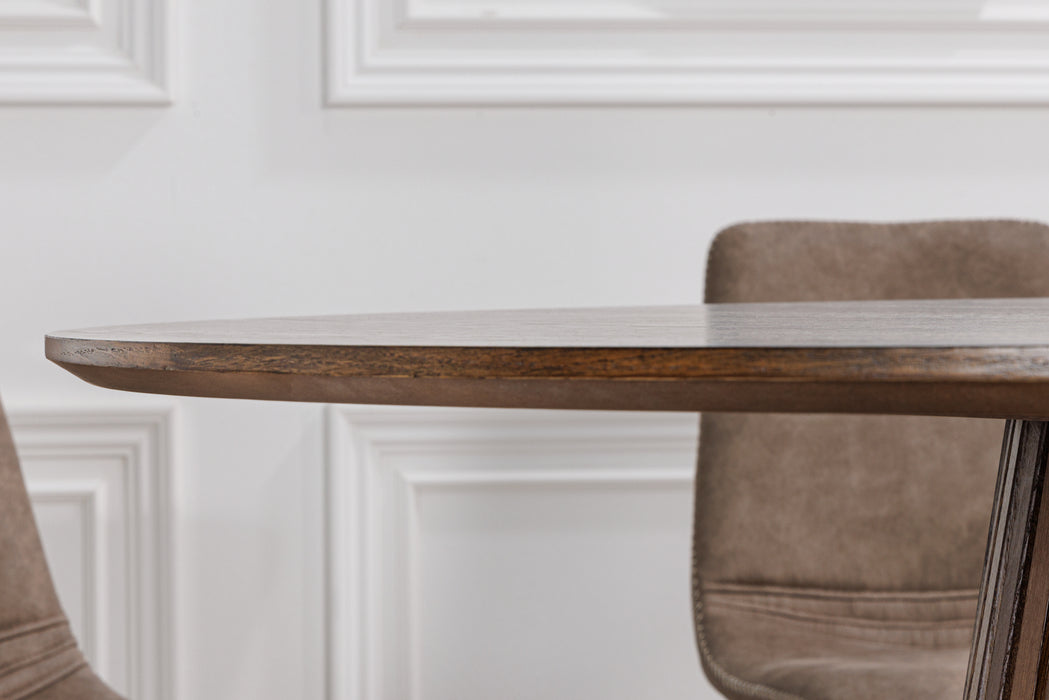 Esstisch Elysium Wood Eiche Dunkel Rund