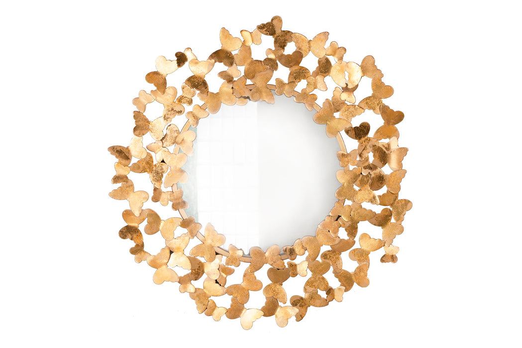 Spiegel Schmetterling 78cm Gold