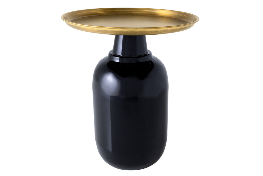 Beistelltisch Elegancia 50cm schwarz gold