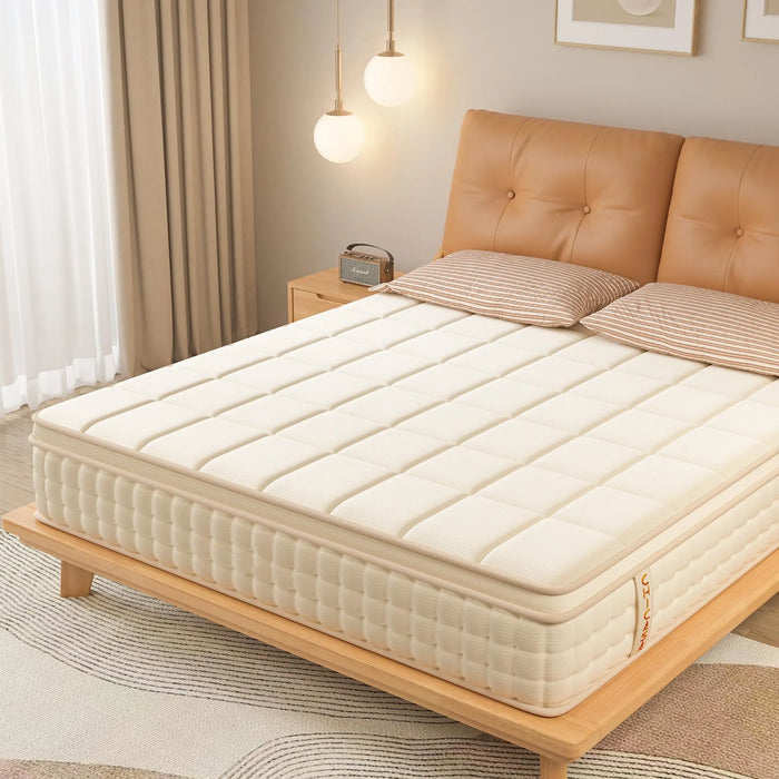 90x200 25 cm 9-Zonen Deluxe Taschenfederkernmatratze mit Memory-Schaum, klimaausgewogene Waffelstruktur und integriertem Topper