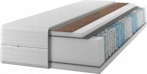 Ergonomische 7-Zonen Kaltschaum-Matratze, 180 x 200 cm, 16 cm Hoehe, H2 und H3 Liegehaerte, Ergo Flex Duo, Wendematratze