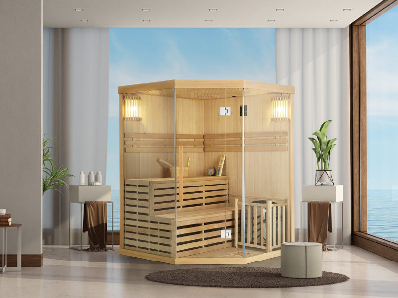 Saunakabine Locarno Premium - Für 3 Personen