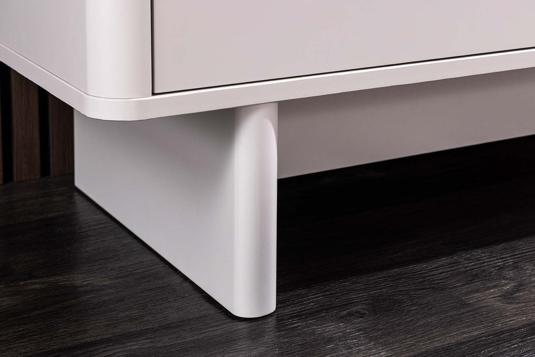 Sideboard Abstry 150cm 3D weiß mit weißer Marmorplatte aus Keramik - Bild 8