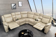 Kinosessel HOLLYWOD 5-Sitzer Kunstleder beige - Bild 3