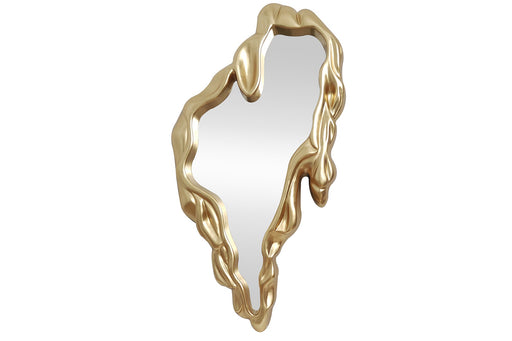 Wandspiegel Fluid 150cm gold organisch Boutique-Hotel