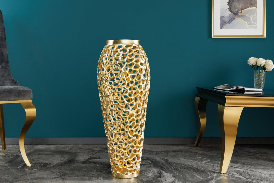 Dekovase Conceptual LEAF gold