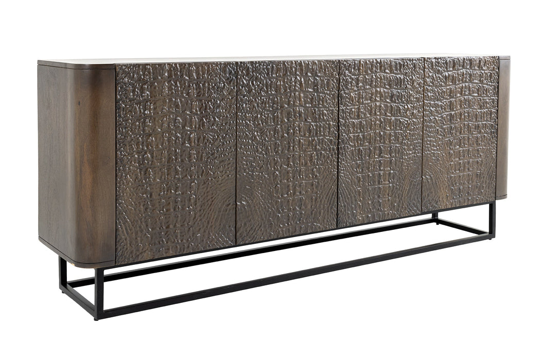 Sideboard Aligator 177cm braun schwarz