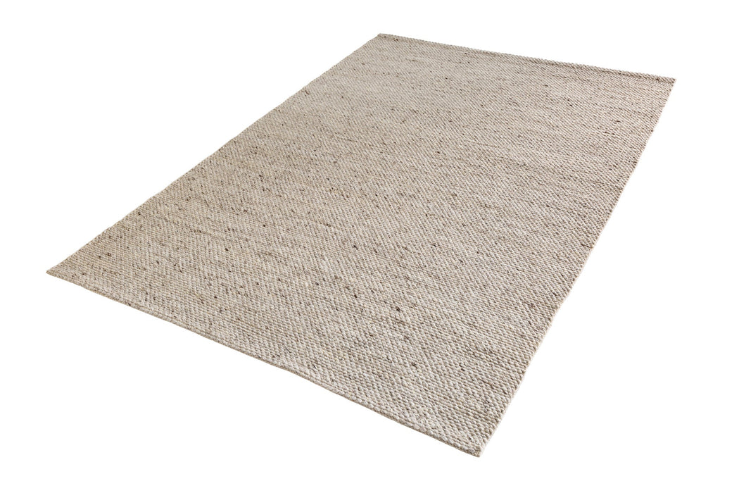 Teppich WOLLE 160x240cm silbergrau