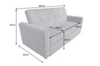 Schlafsofa Venedig 180cm 2-Sitzer Cord grau - Bild 7