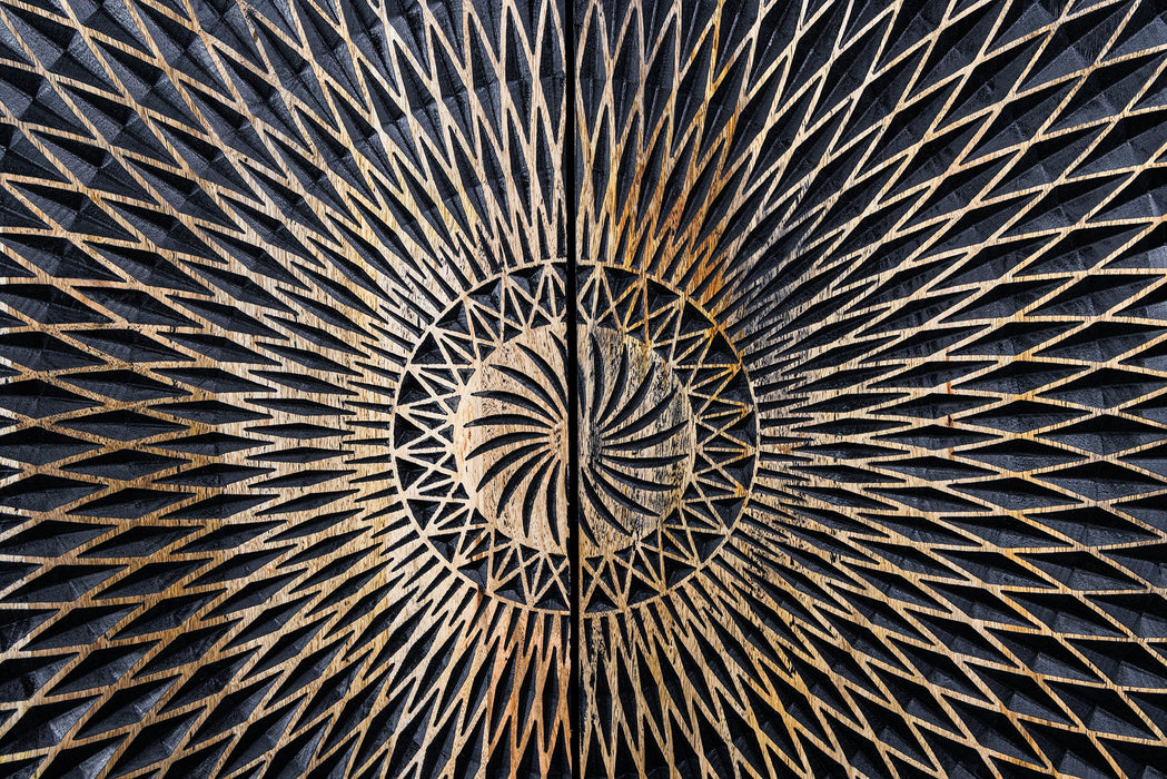 Sideboard Niesen 177cm Mango schwarz