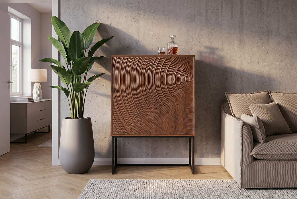 Highboard ORBIT 120cm 3D braun mango Timber - Bild 3