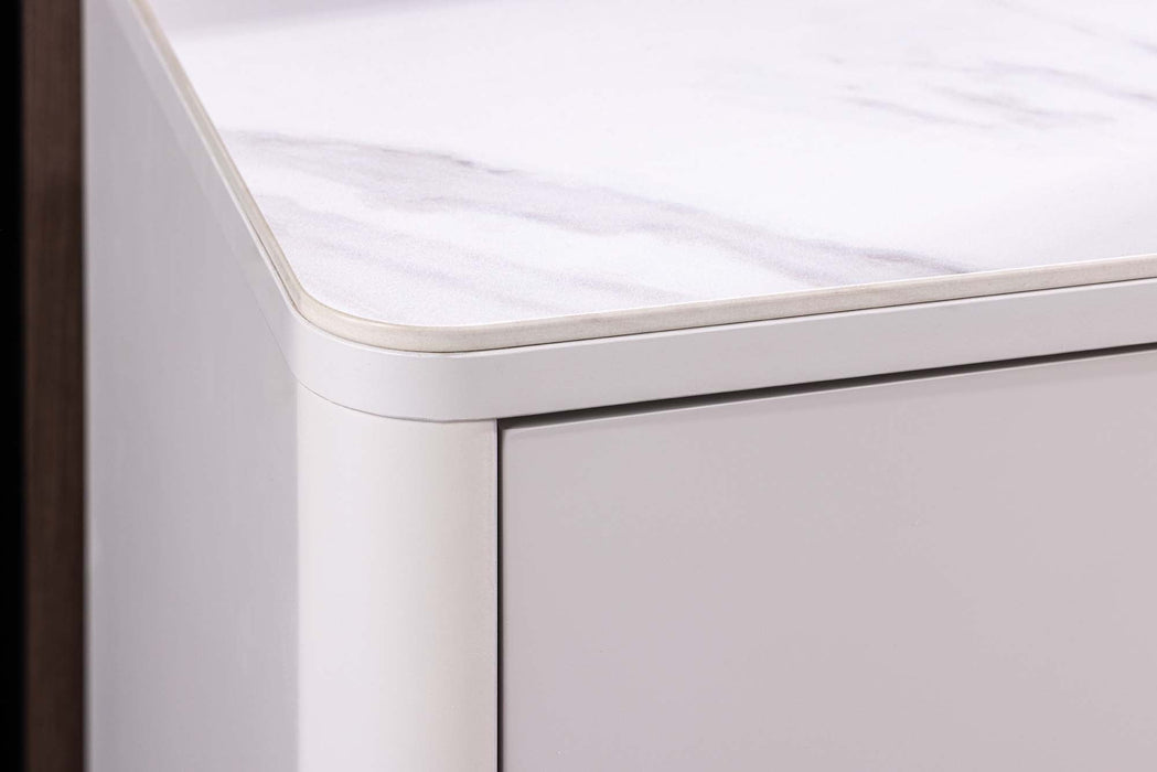Sideboard Abstry 180cm 3D mit Keramikplatte aus weißem Marmor - Bild 7