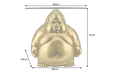 Couchtisch SUMO 55cm rund Glas gold - Bild 7