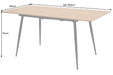 Esstisch Suite 120-160cm ausziehbar natur Ungezähmte Eiche Holzoptik - Bild 9