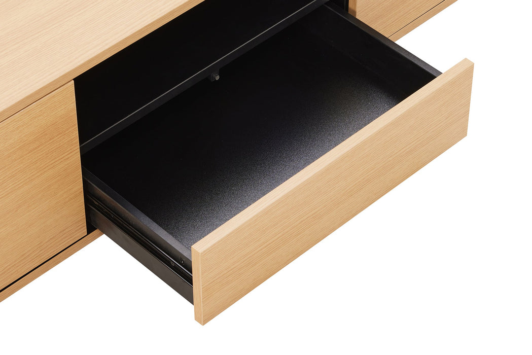 TV-Board Penthouse 200cm hängend natur schwarz - Bild 5