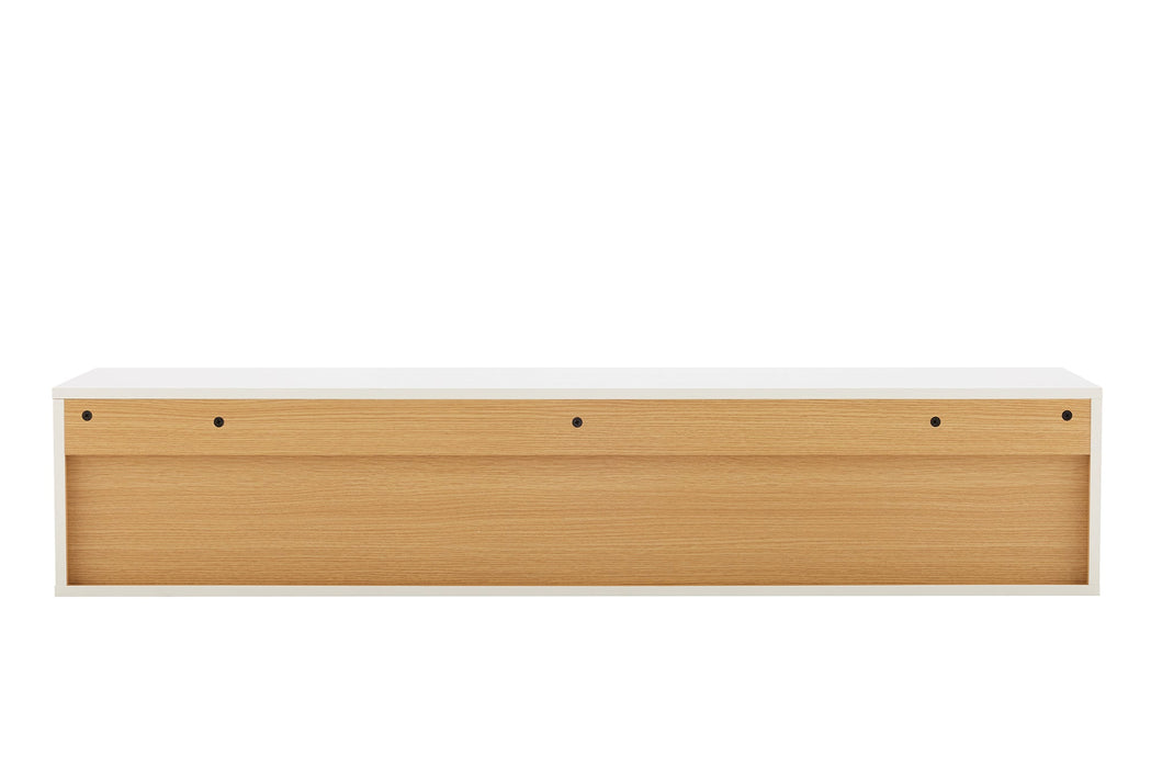 TV-Board Penthouse 150cm hängend weiß natur - Bild 7