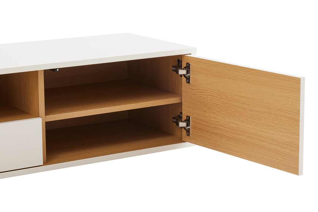 TV-Board Penthouse 200cm hängend weiß natur - Bild 6