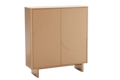 Highboard Abstry 130cm 3D natur mit Keramikplatte aus Travertinmarmor