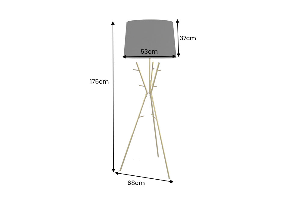 Stehlampe Catania im Wohnzimmer