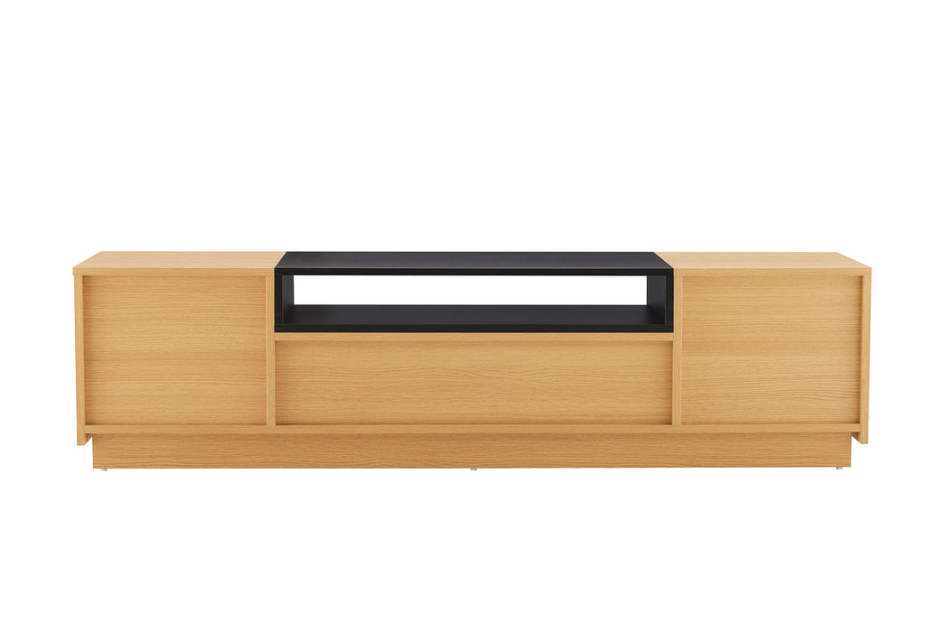 TV-Board Penthouse 160cm natur schwarz - Bild 7