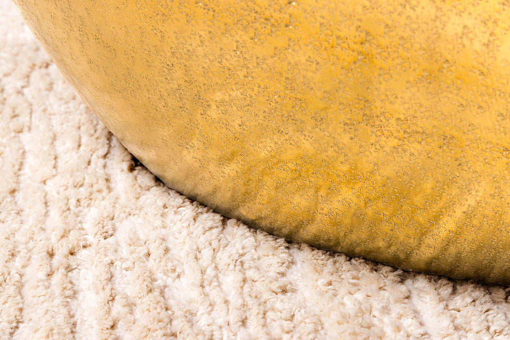 Couchtisch Rock 75cm Hammerschlageffekt gold