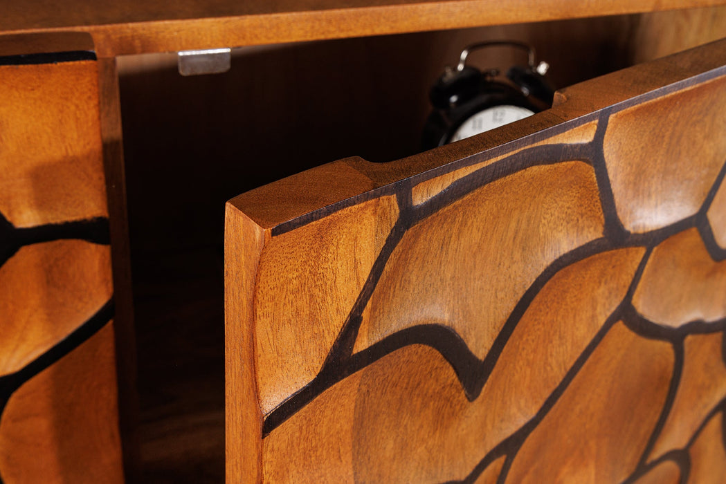 Sideboard Vulcan 177cm Mosaik schwarz braun