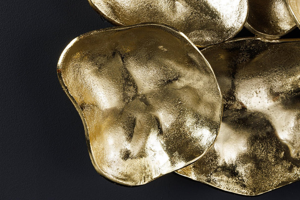 Wanddeko Variant 100cm gold handgefertigt