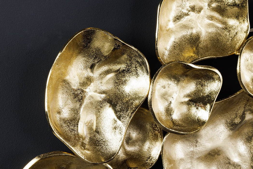 Wanddeko Variant 100cm gold handgefertigt