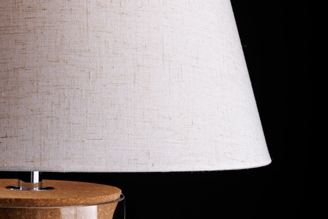 Tischleuchte Elegante 80cm Glas befüllbar