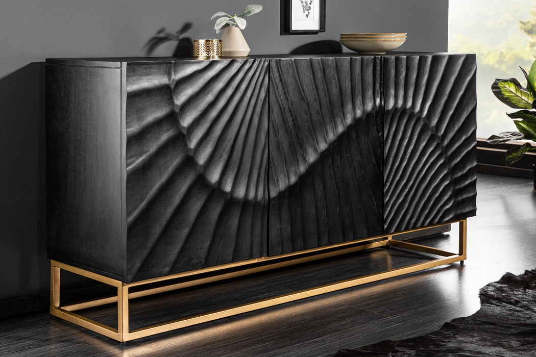 Sideboard Val Ferret 140cm Mango schwarz