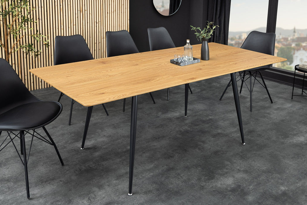 Esstisch Suite 120-160cm ausziehbar natur Ungezähmte Eiche Holzoptik - Bild 2