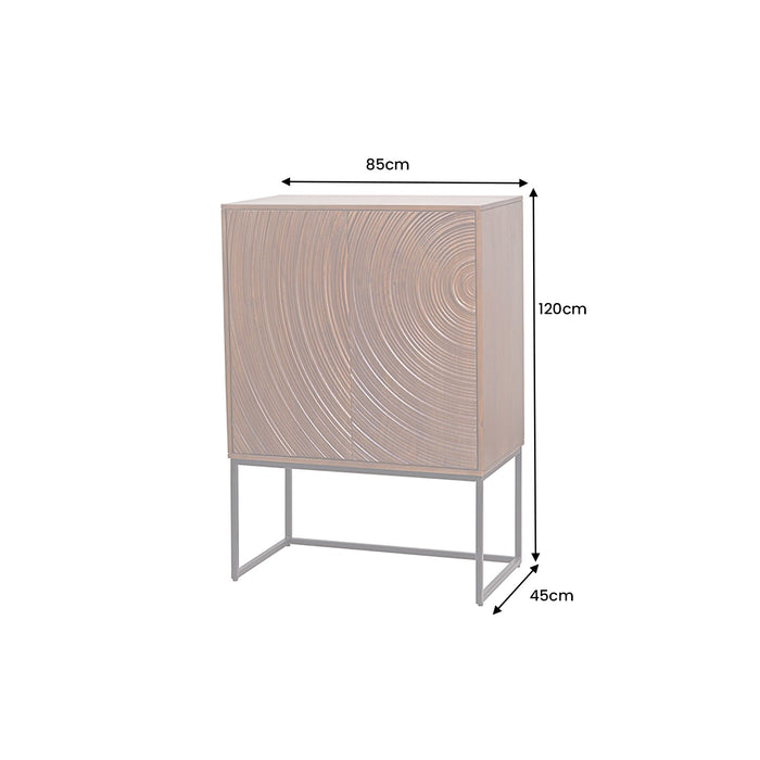Highboard ORBIT 120cm 3D braun mango Timber - Bild 8
