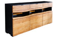 Sideboard Pure Akazie 180cm Akazie Holz natürliche Kante w/ LED Licht