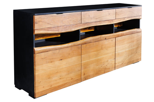 Sideboard Pure Akazie 180cm Akazie Holz natürliche Kante w/ LED Licht
