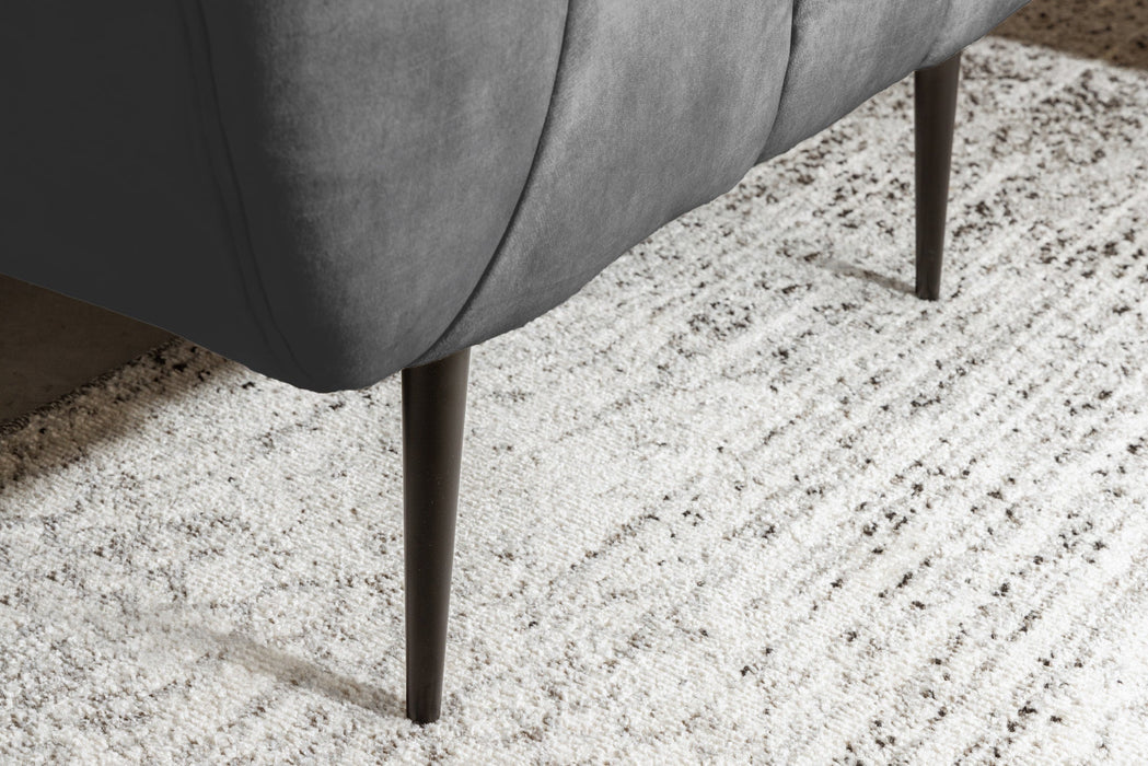 Sessel Elegance Samt grau