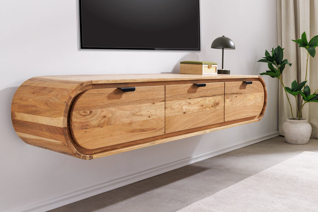 TV-Board Natural 160cm hängend Akazie Timber natur - Bild 2