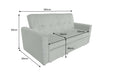 Schlafsofa Venedig 180cm 2-Sitzer Cord grün - Bild 8