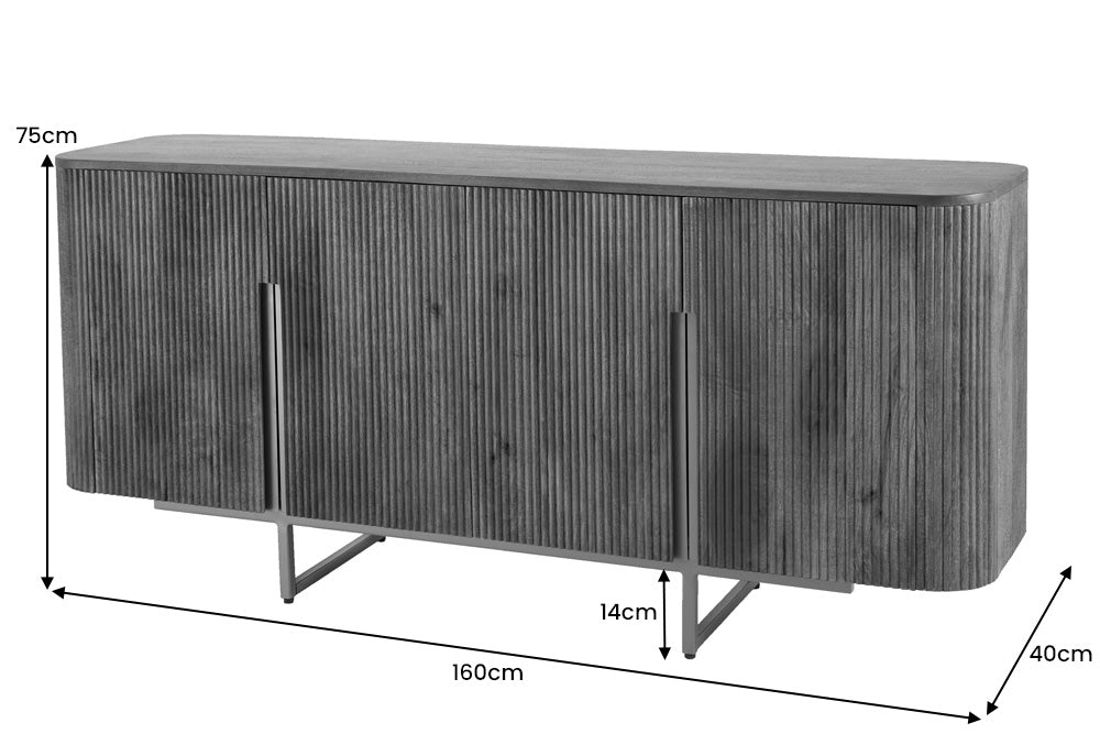 Sideboard Säntis 160cm Mango gold
