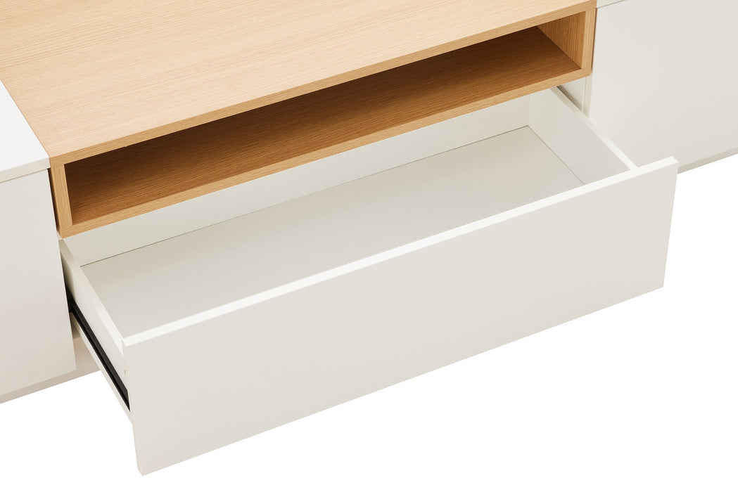 TV-Board Penthouse 160cm weiß natur - Bild 6