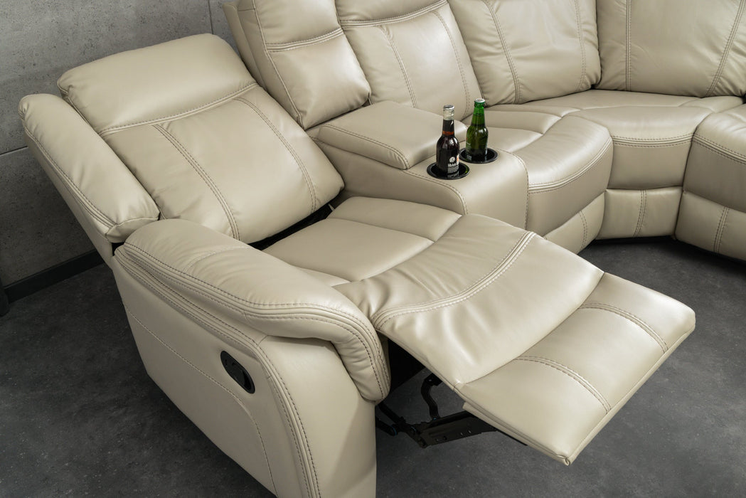 Kinosessel HOLLYWOD 5-Sitzer Kunstleder beige - Bild 9