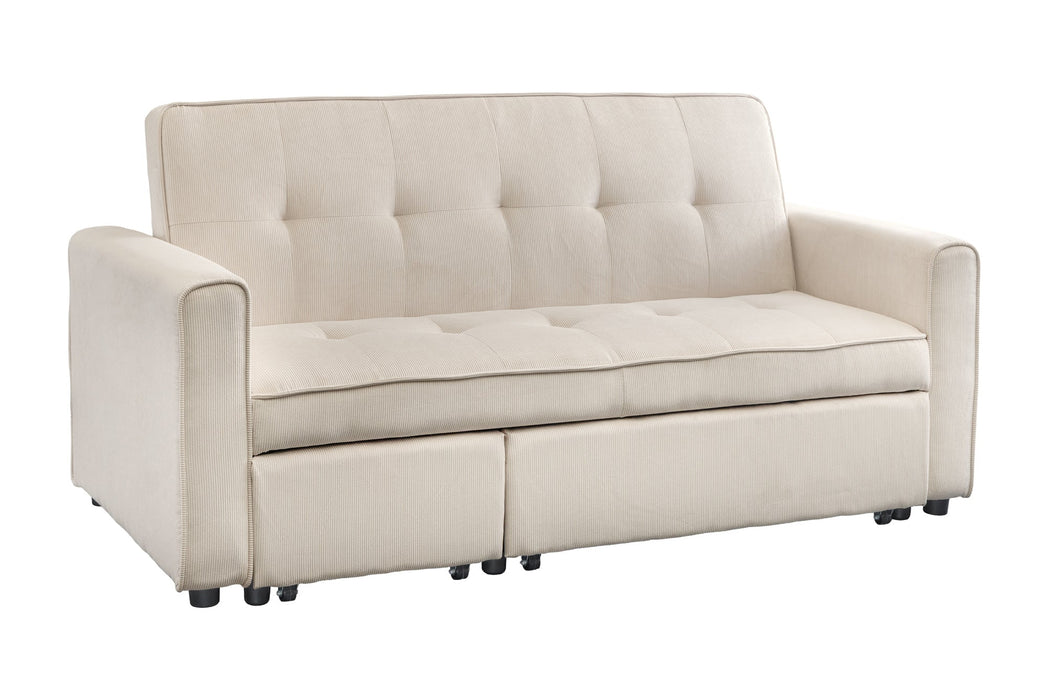 Schlafsofa Venedig 180cm 2-Sitzer Cord beige