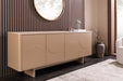 Sideboard Abstry 180cm 3D natur mit Keramikplatte aus Travertinmarmor - Bild 2