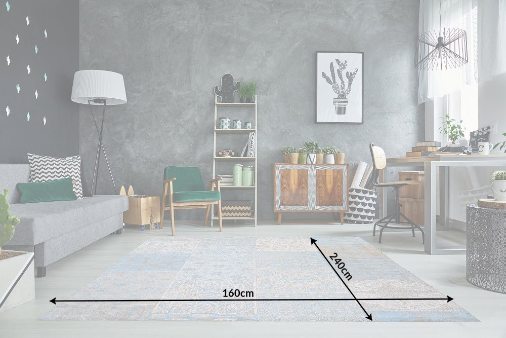 Teppich Louis 240x160cm hellblau